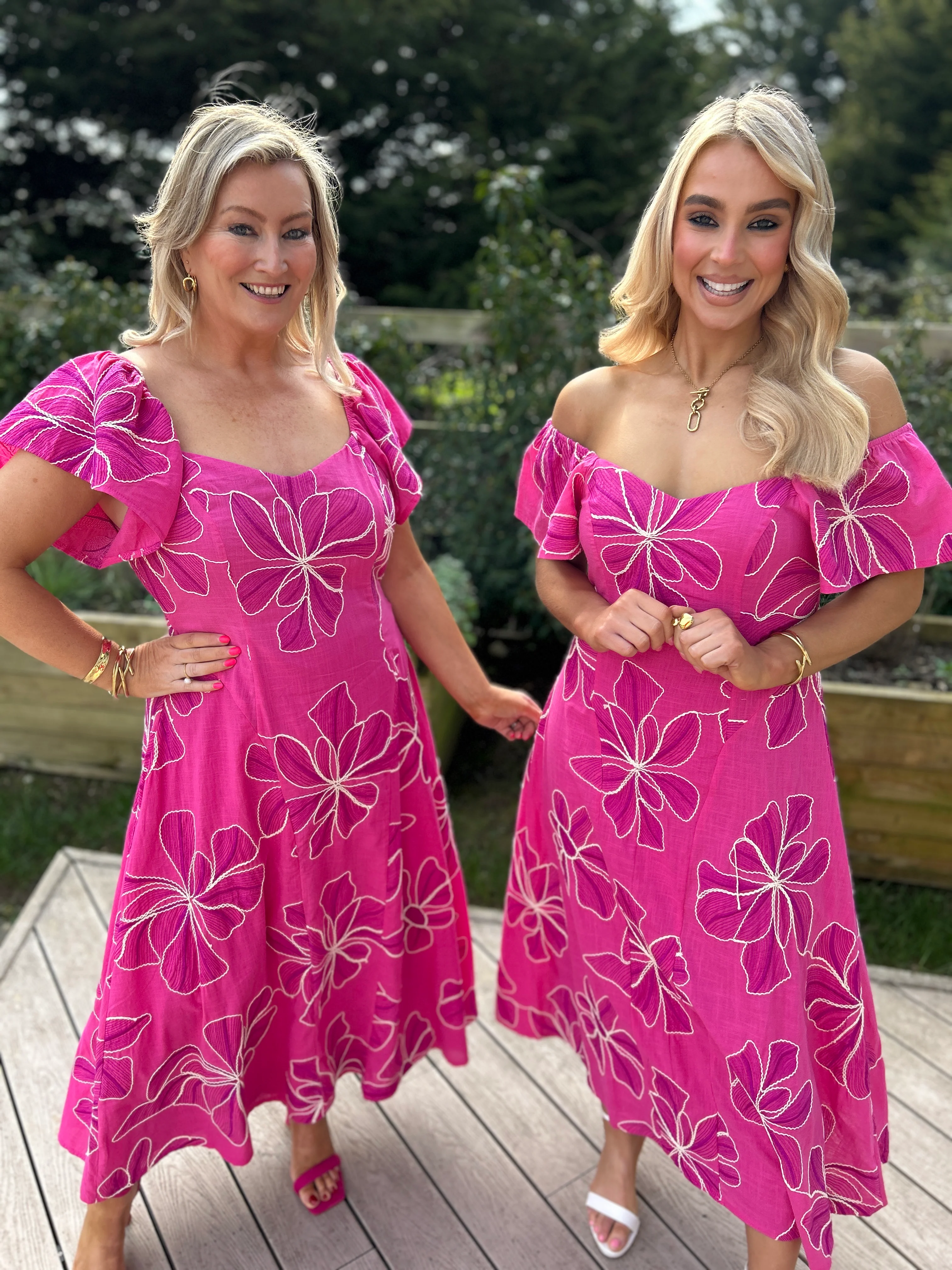 Orlaith Pink Maxi Dress - Image 12