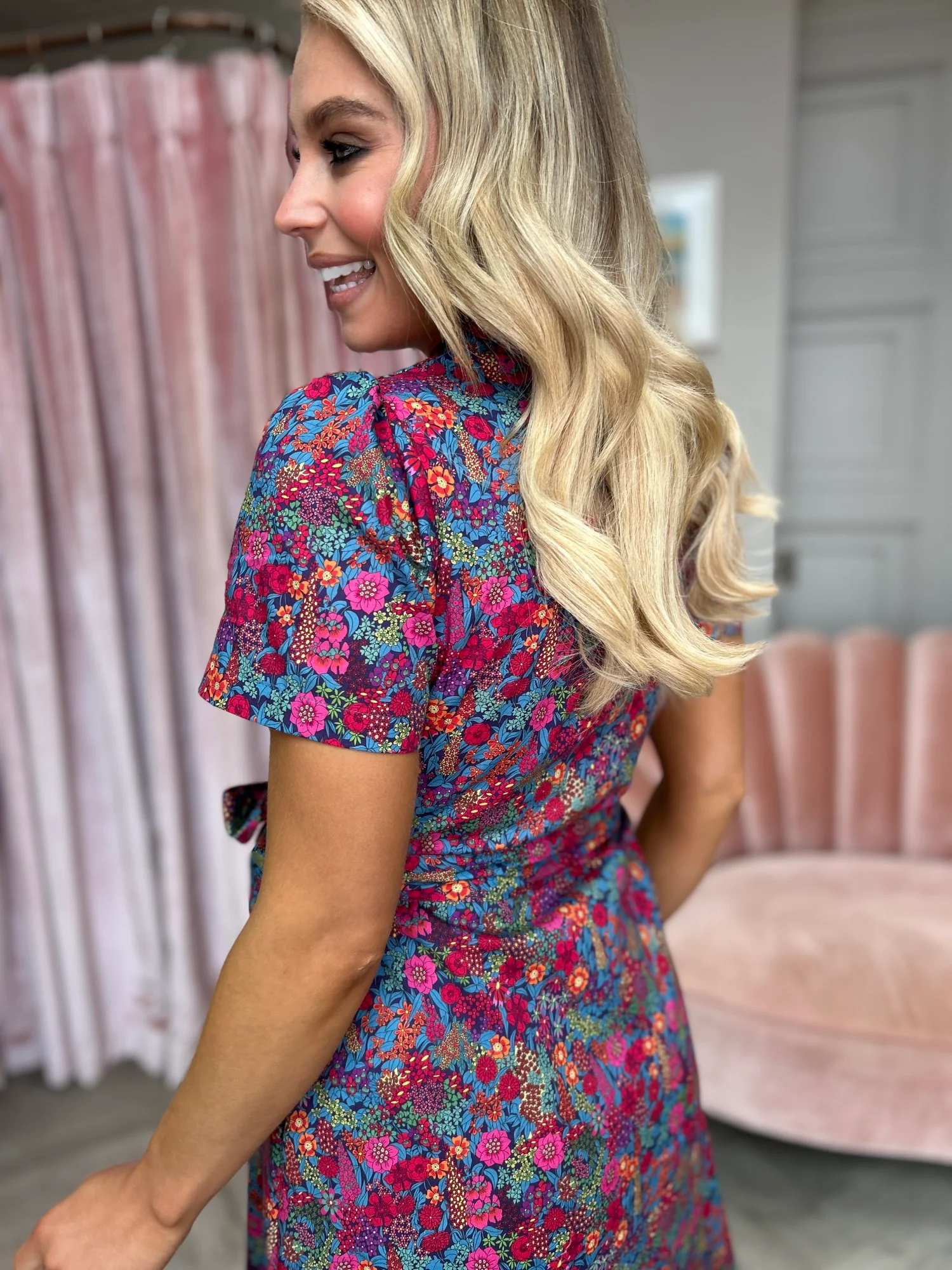 Poppy Print Dress - Image 5