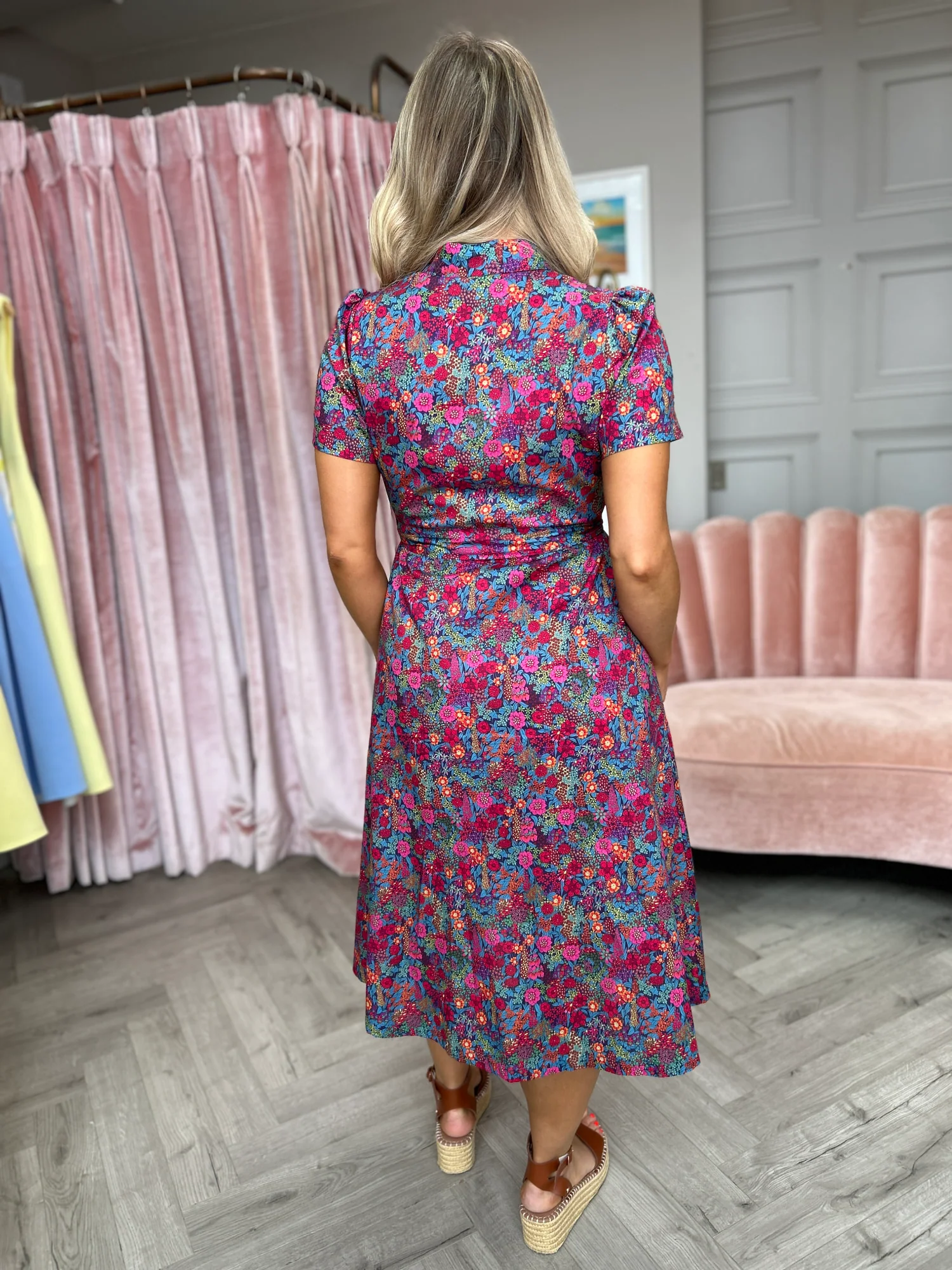 Poppy Print Dress - Image 8