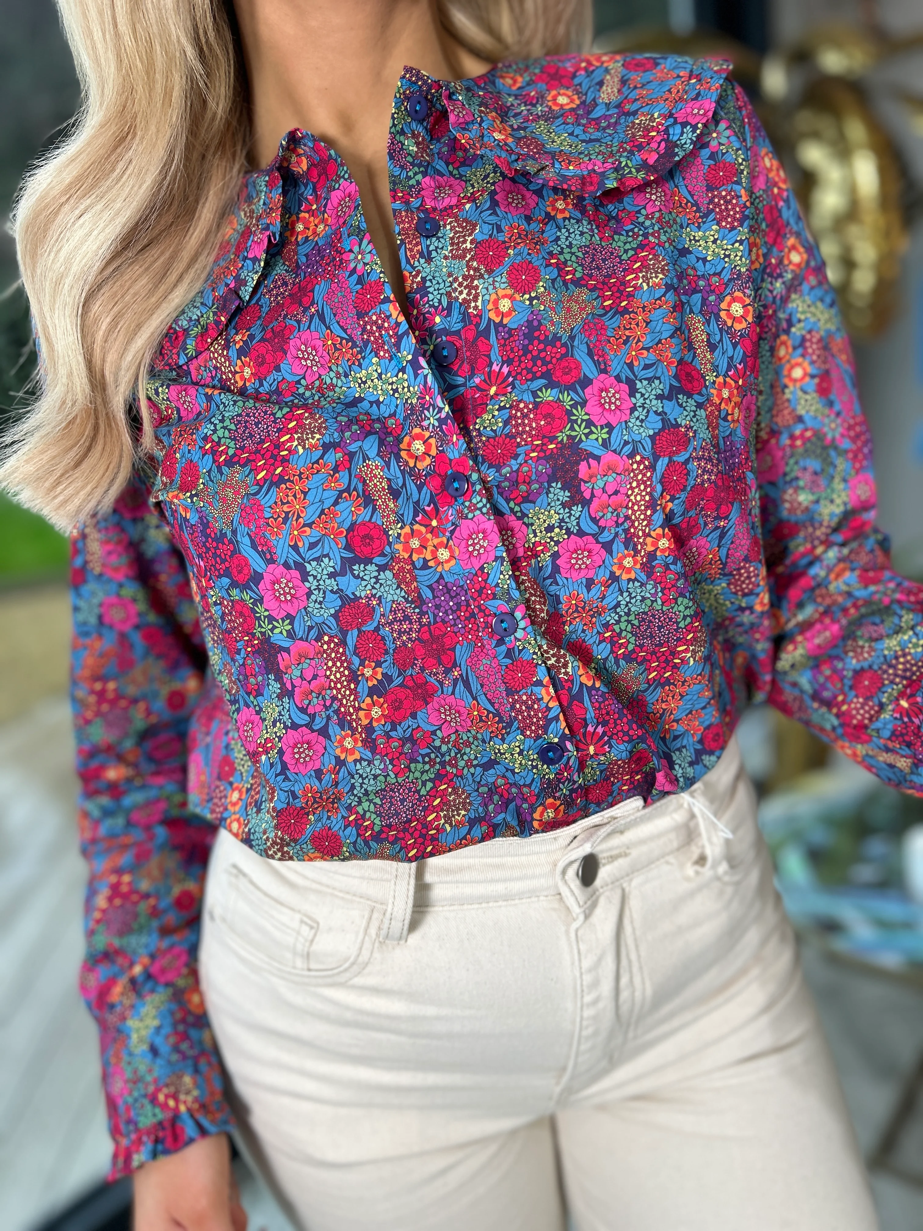 Poppy Print Shirt - Image 7