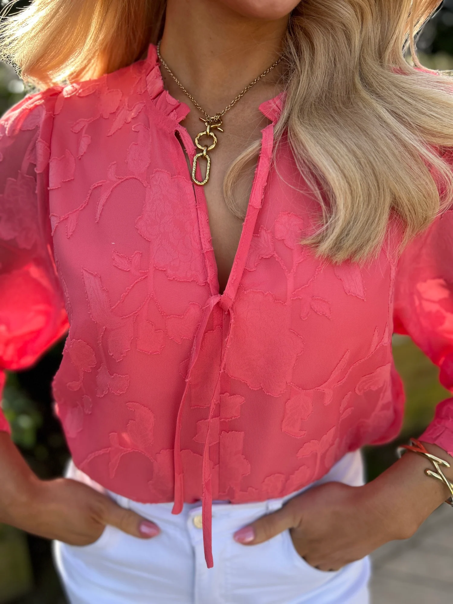 Primrose Top Coral - Image 3