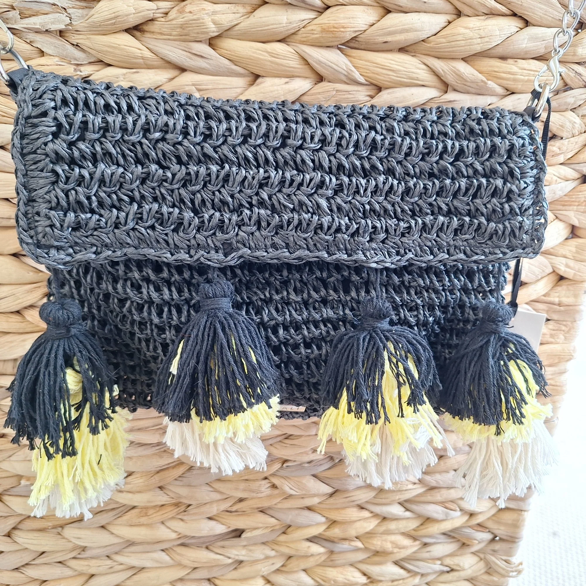 Raffia Cross Body Bag - Image 5
