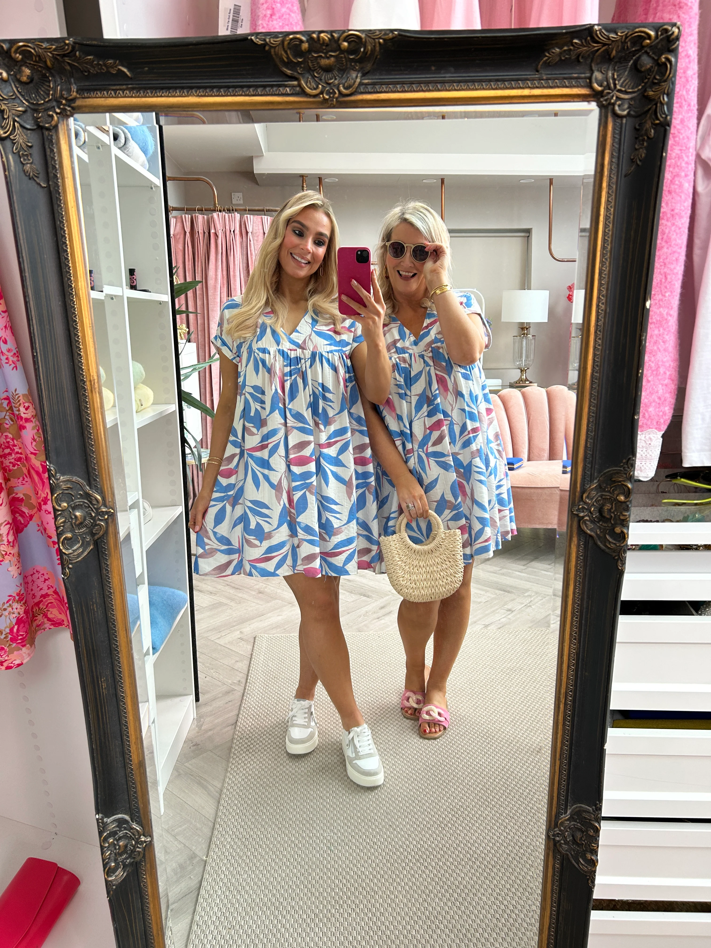 Riley Blue Romper Dress - Image 13