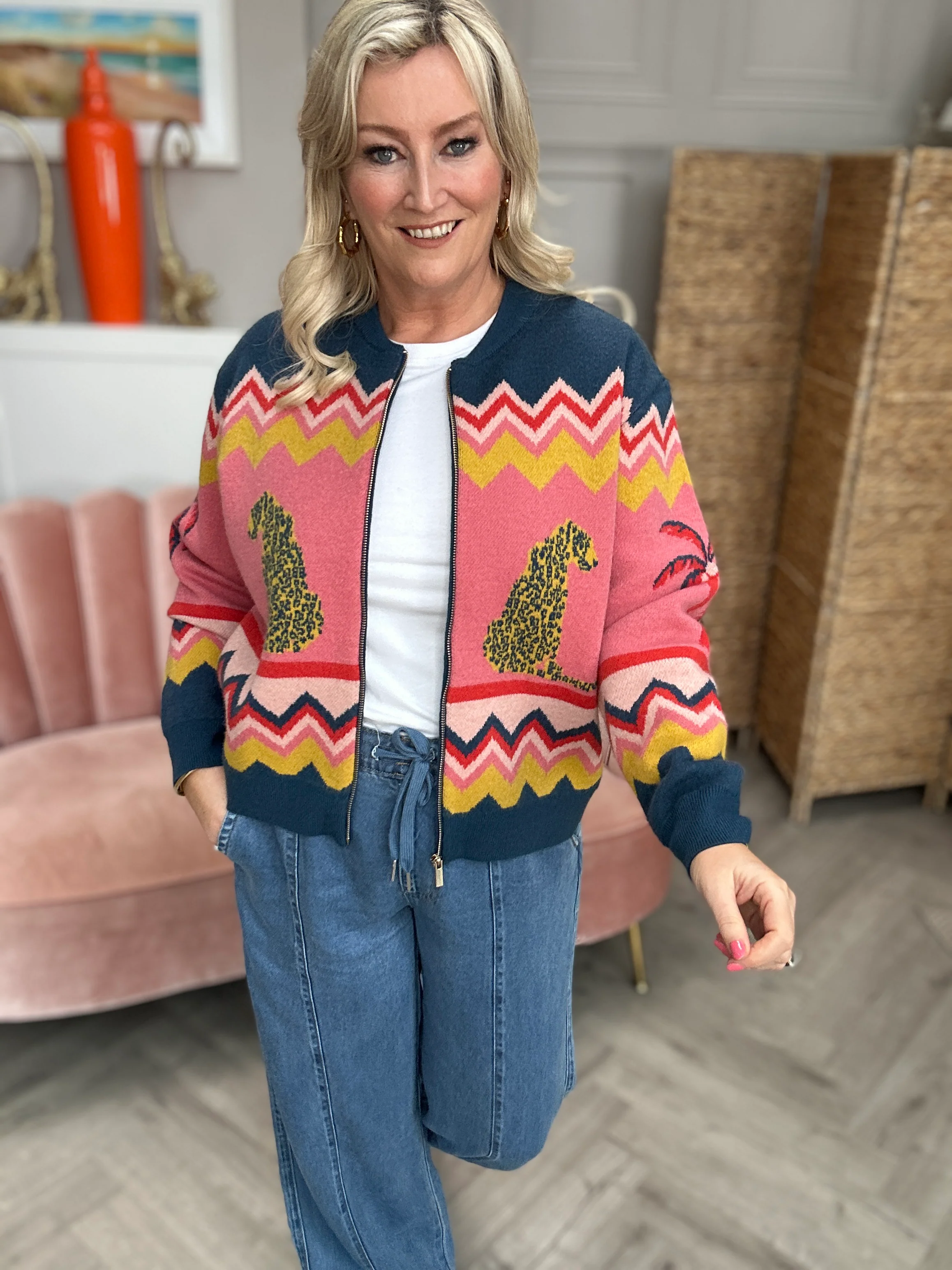 Solana Knitted Bomber - Image 12