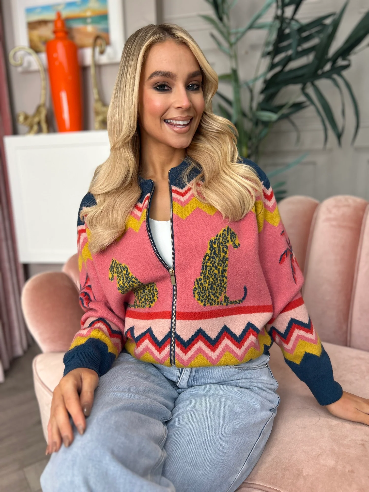 Solana Knitted Bomber - Image 2