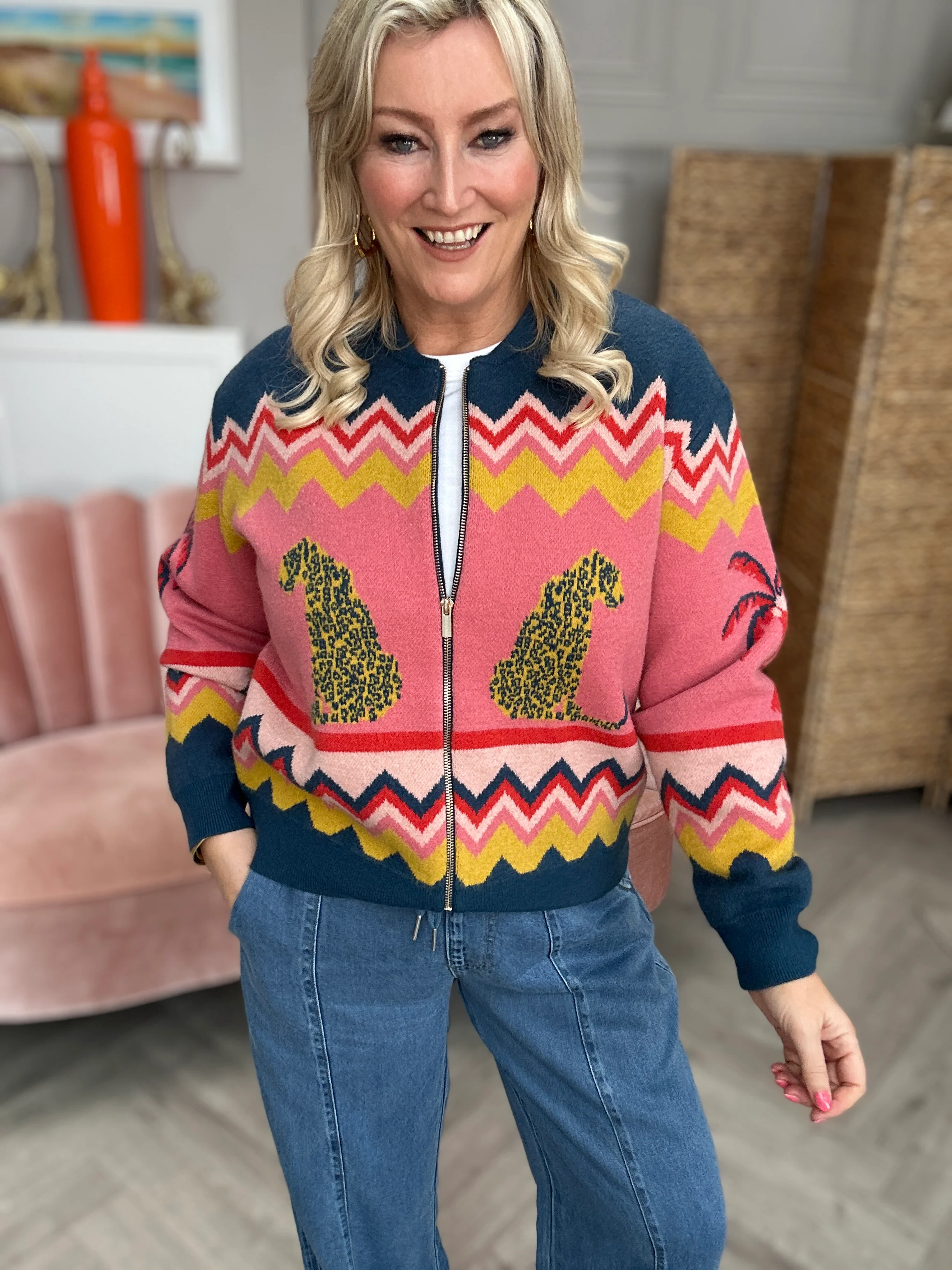 Solana Knitted Bomber - Image 3