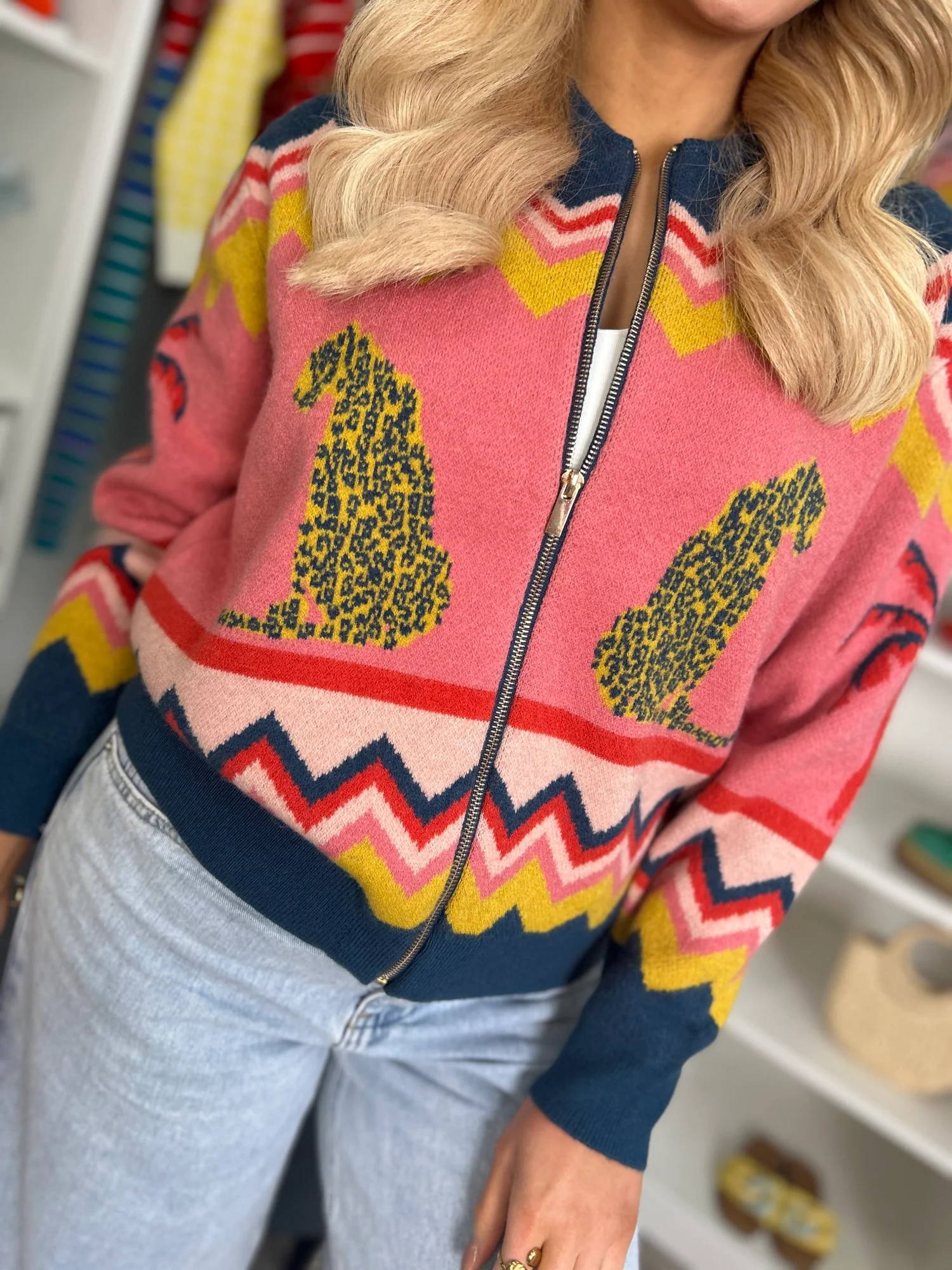 Solana Knitted Bomber - Image 7