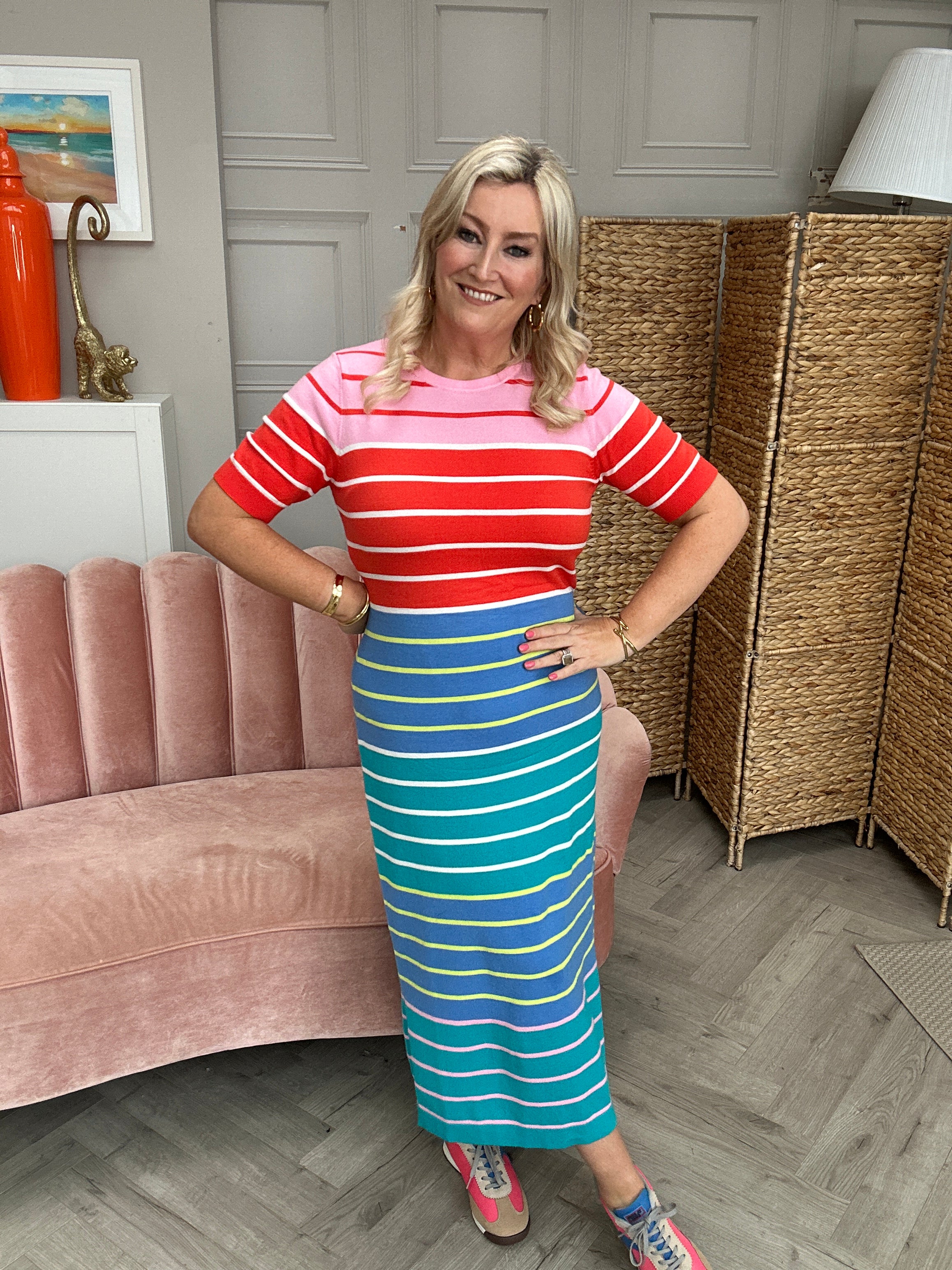 Sybil Knit Midi Dress - Image 14