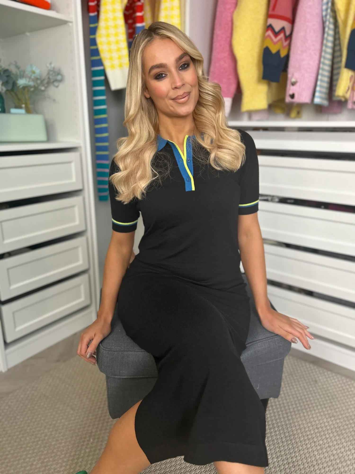 Tanya Knit Midi Dress - Image 6