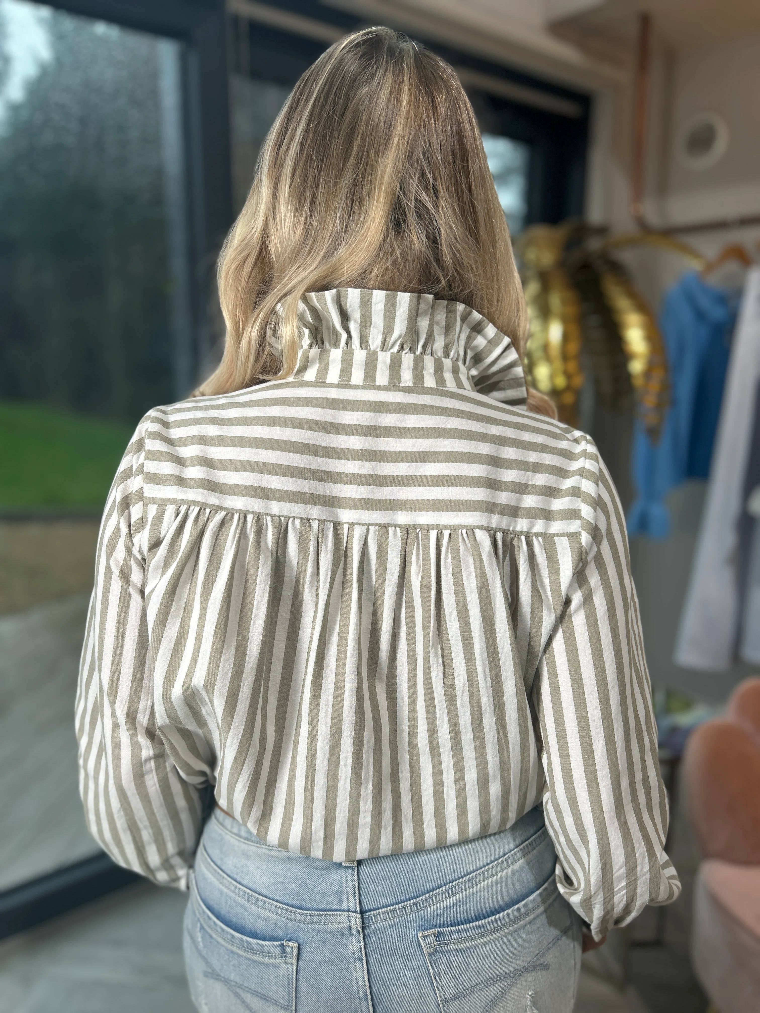 Tara Blouse Khaki - Image 10