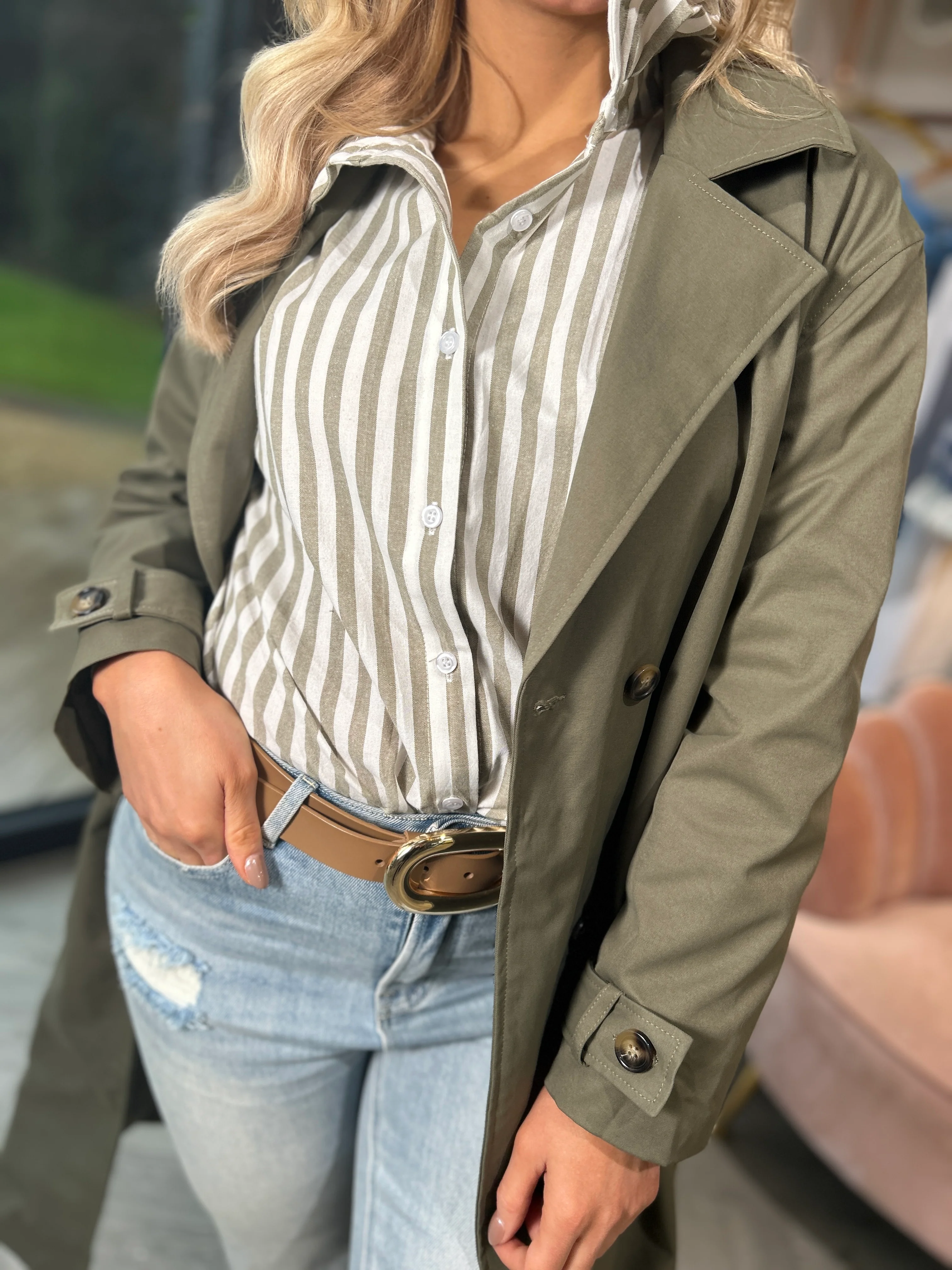 Tara Blouse Khaki - Image 13