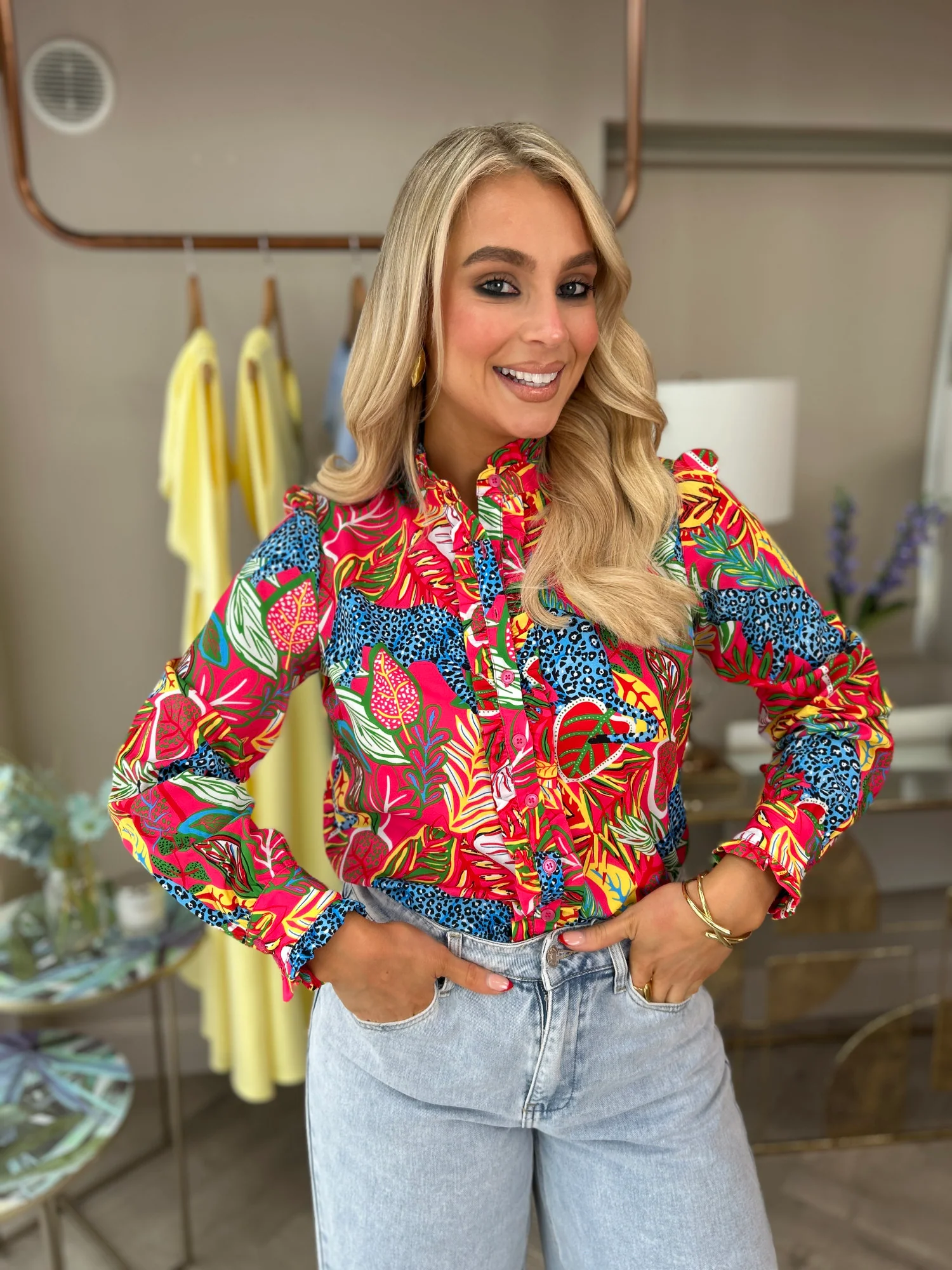 Zara Leaf Top