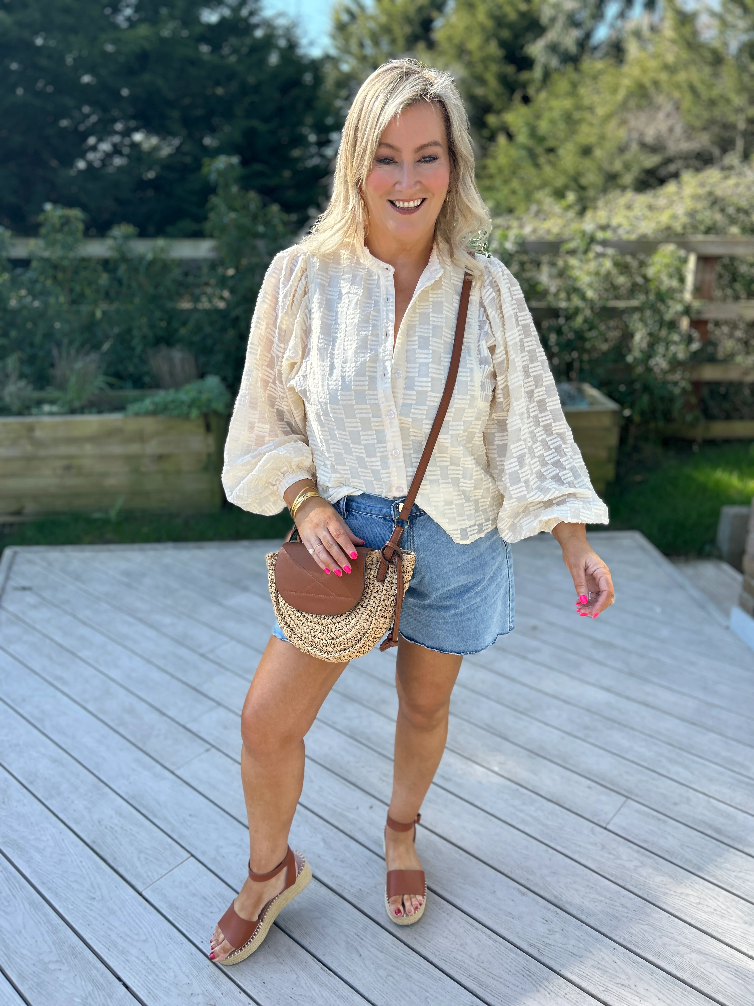 Zuri Blouse Cream - Image 16
