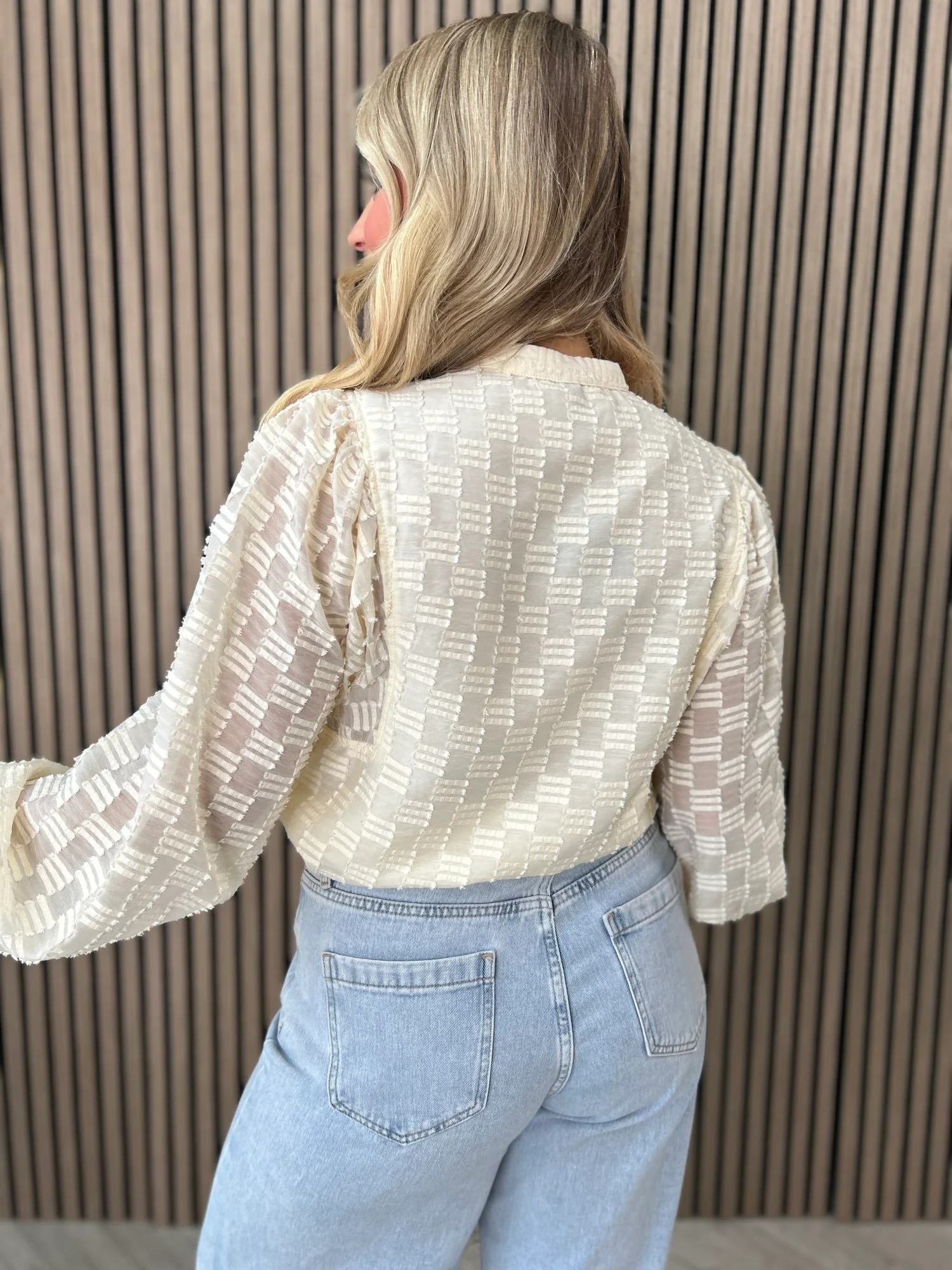 Zuri Blouse Cream - Image 3