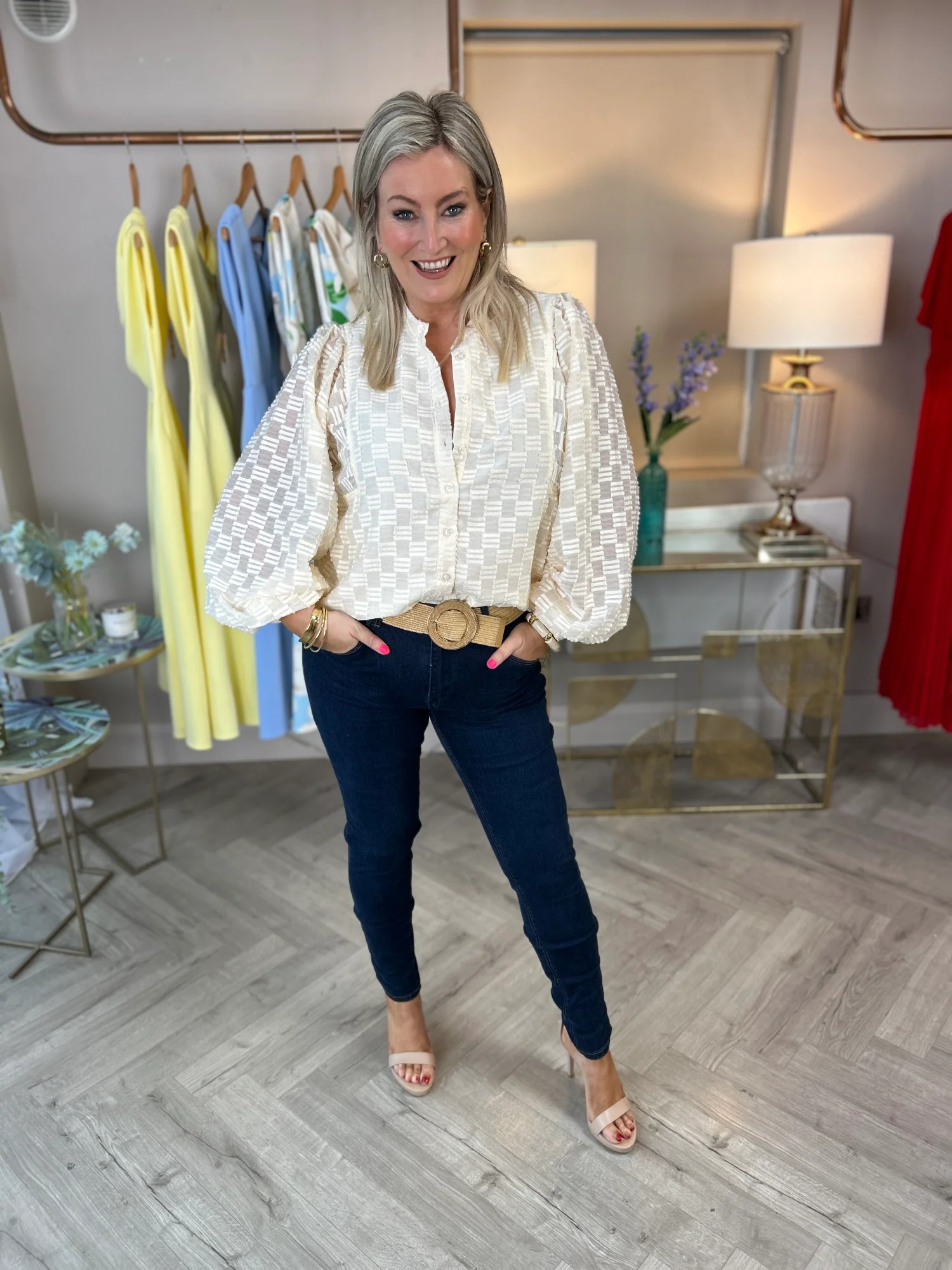 Zuri Blouse Cream - Image 6