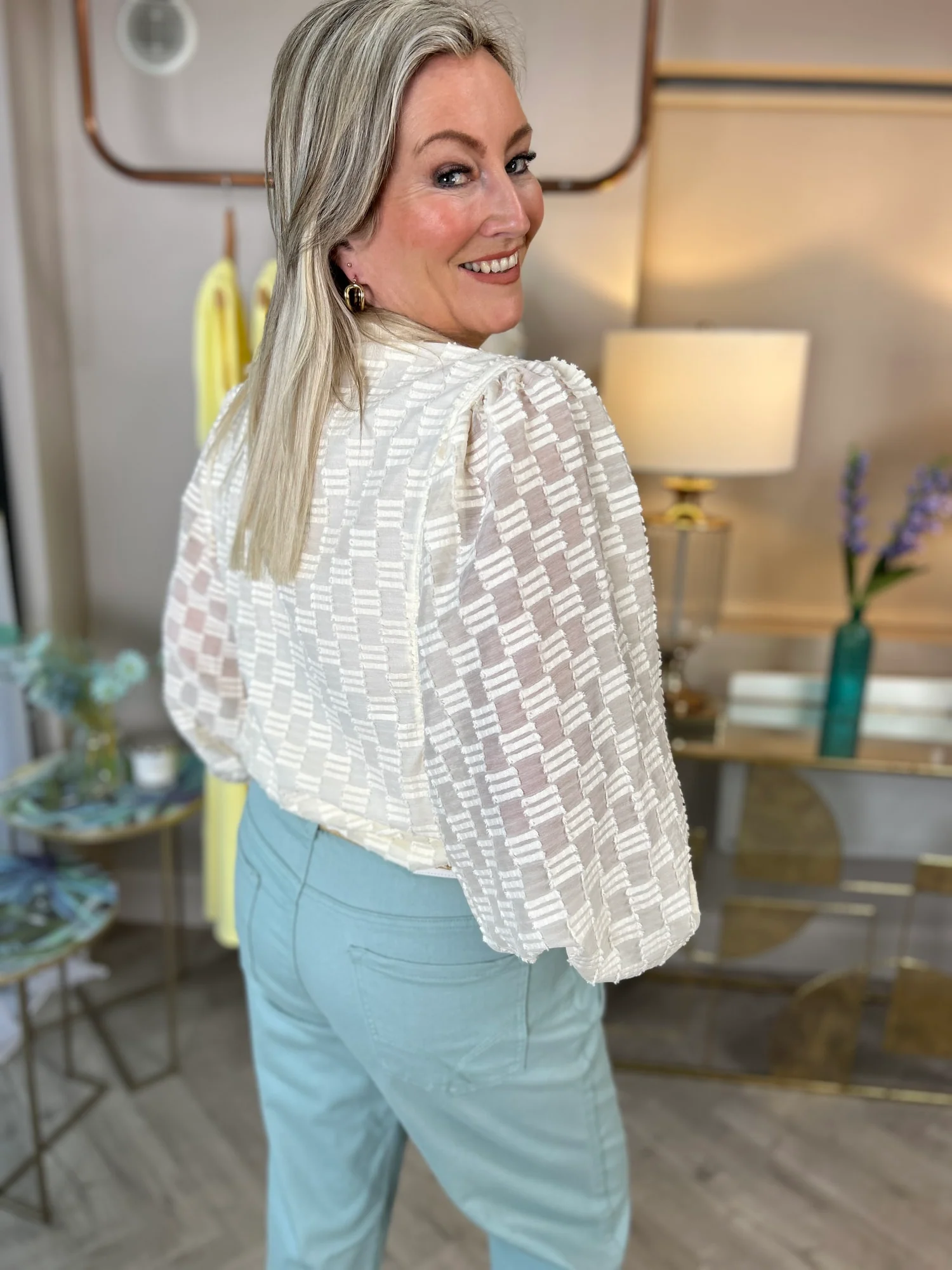 Zuri Blouse Cream - Image 7