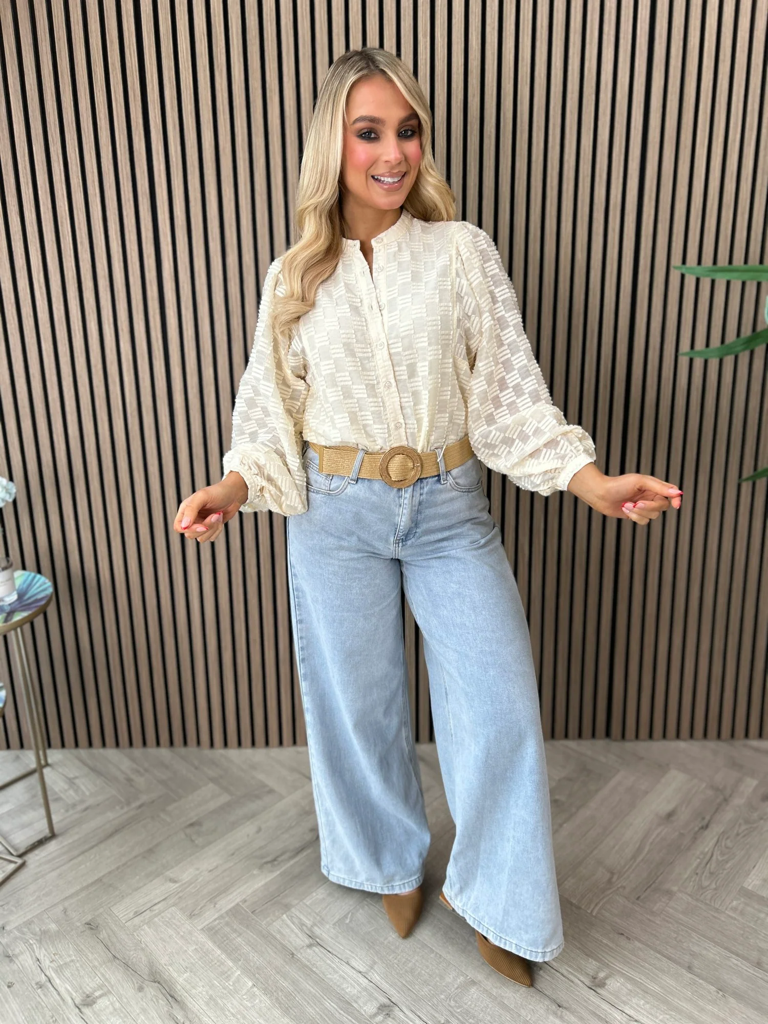 Zuri Blouse Cream - Image 9