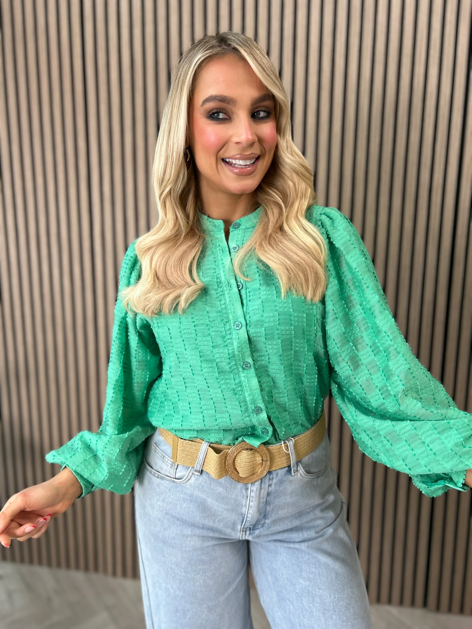 Zuri Blouse Green