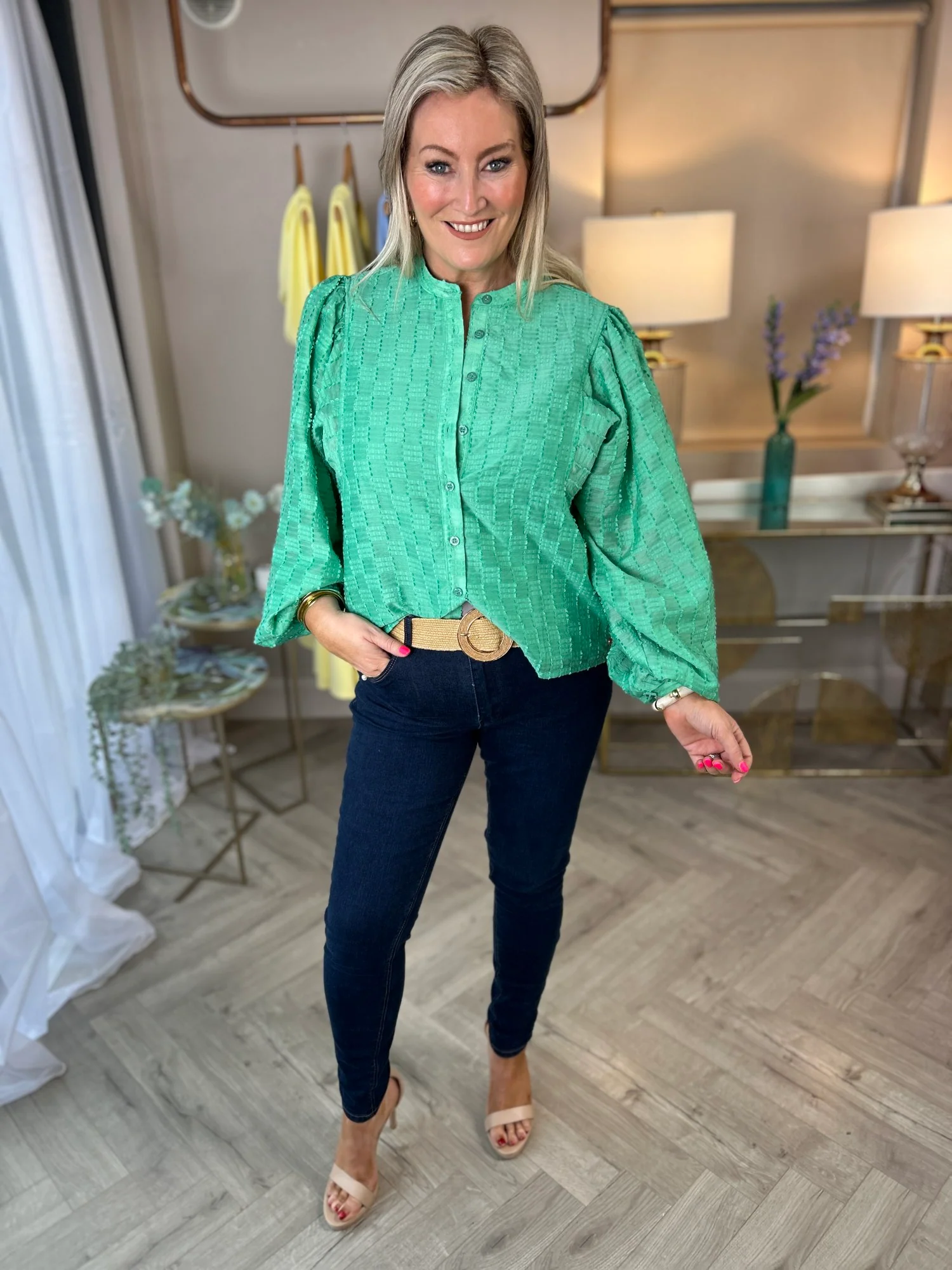 Zuri Blouse Green - Image 5