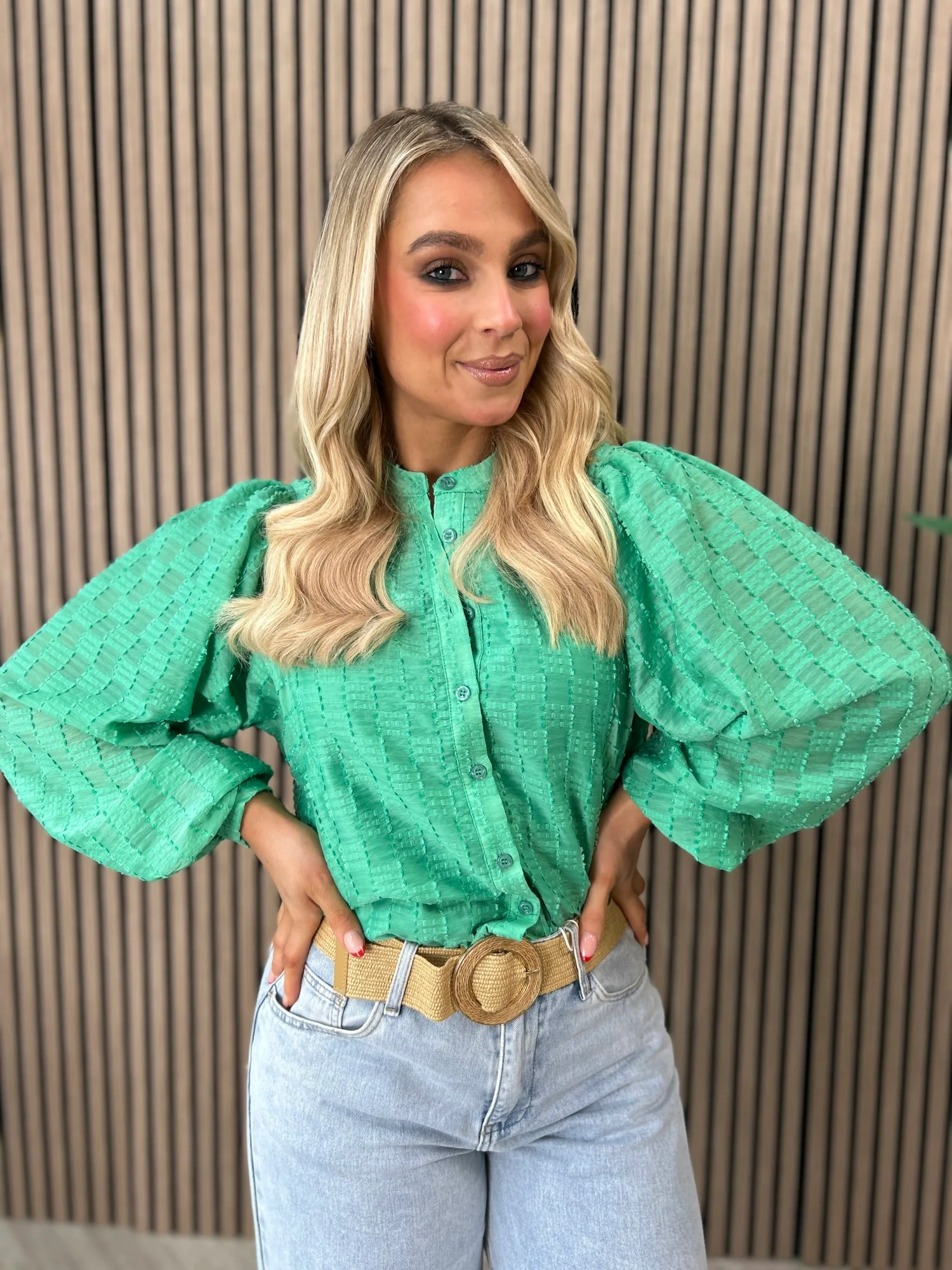 Zuri Blouse Green - Image 8